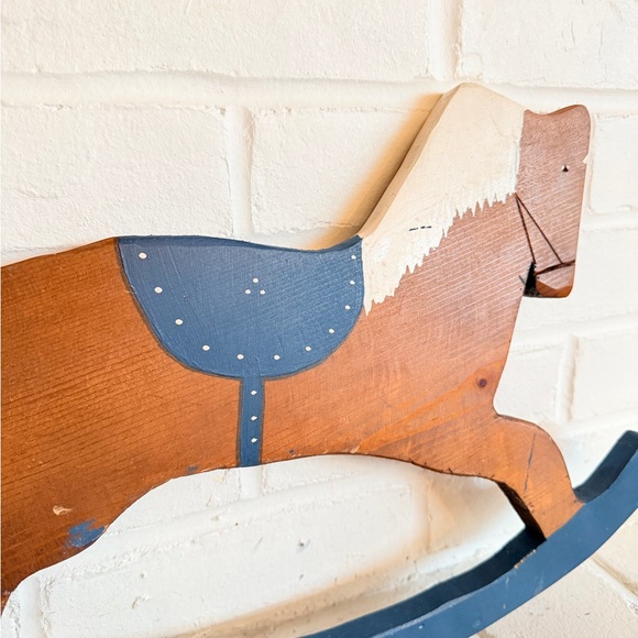 Wooden Rocking Horse Decor - Picture 4 of 7